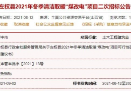 大慶快訊：山東、山西、河北等地12個清潔取暖項目招采公告！